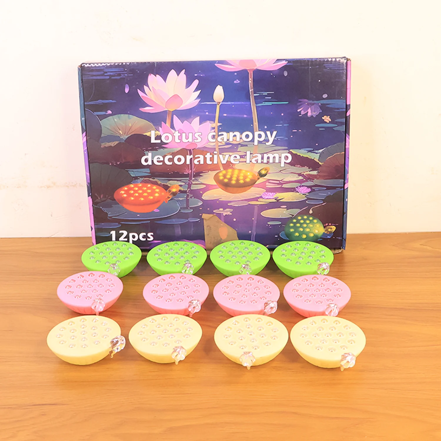 Set of 12 Lotus Canopy LED Decorative Lamps - Image 8