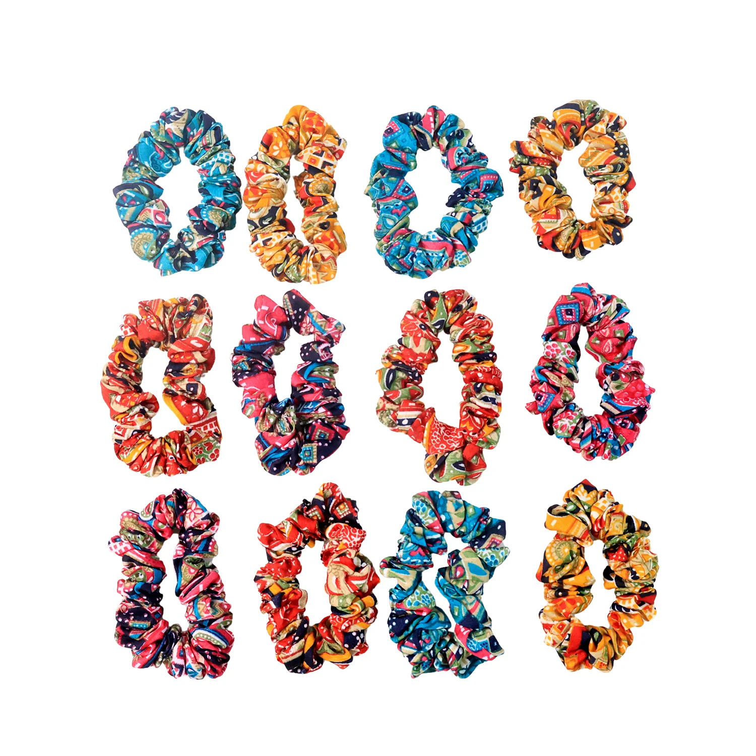 Set of 12 Stylish Printed Fabric Hairband - Image 5