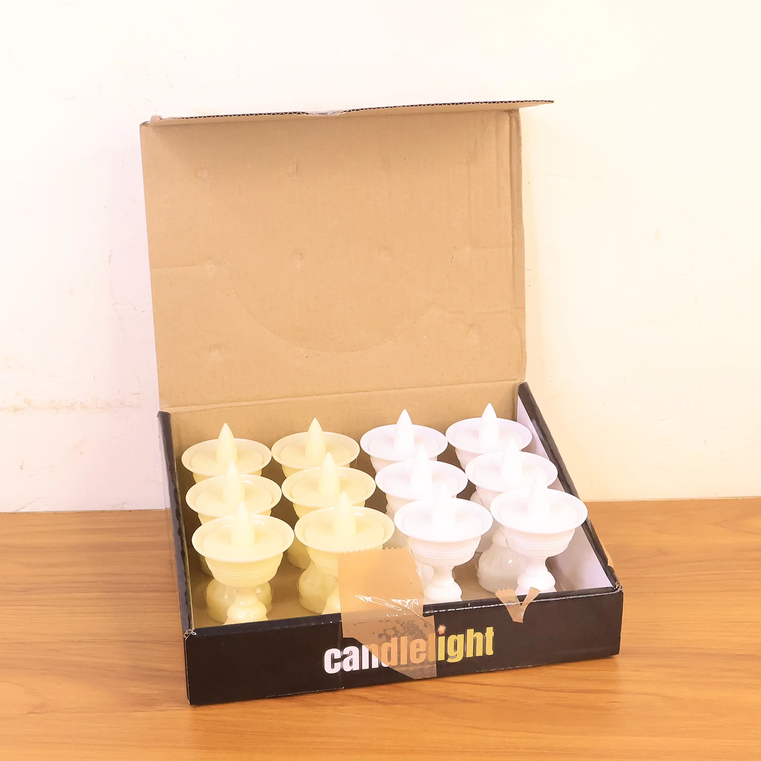 Set of 12 White Water Sensor LED Diyas - Image 9