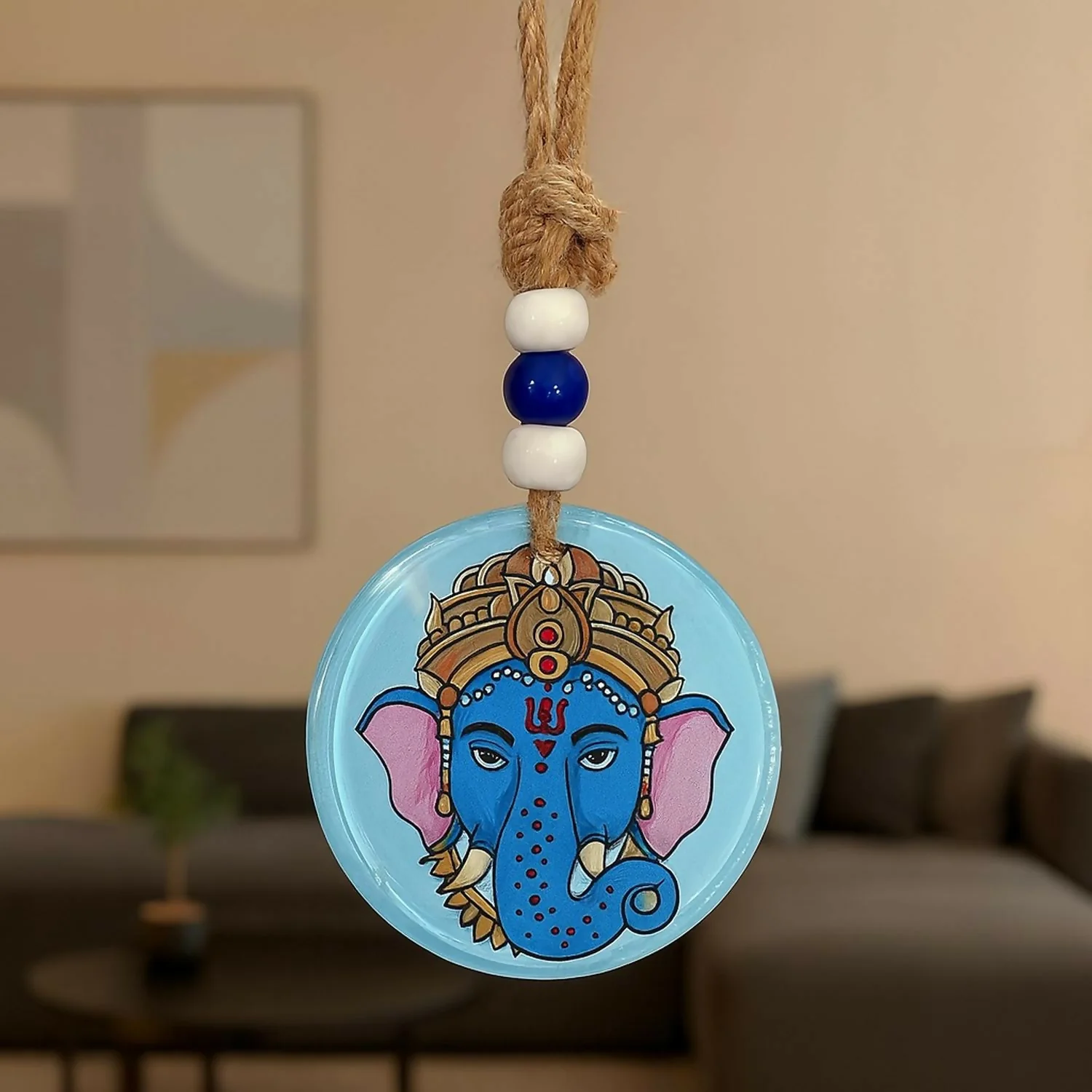 Set of 2 Hanging Wall & Car Decorative Ornaments - Image 2