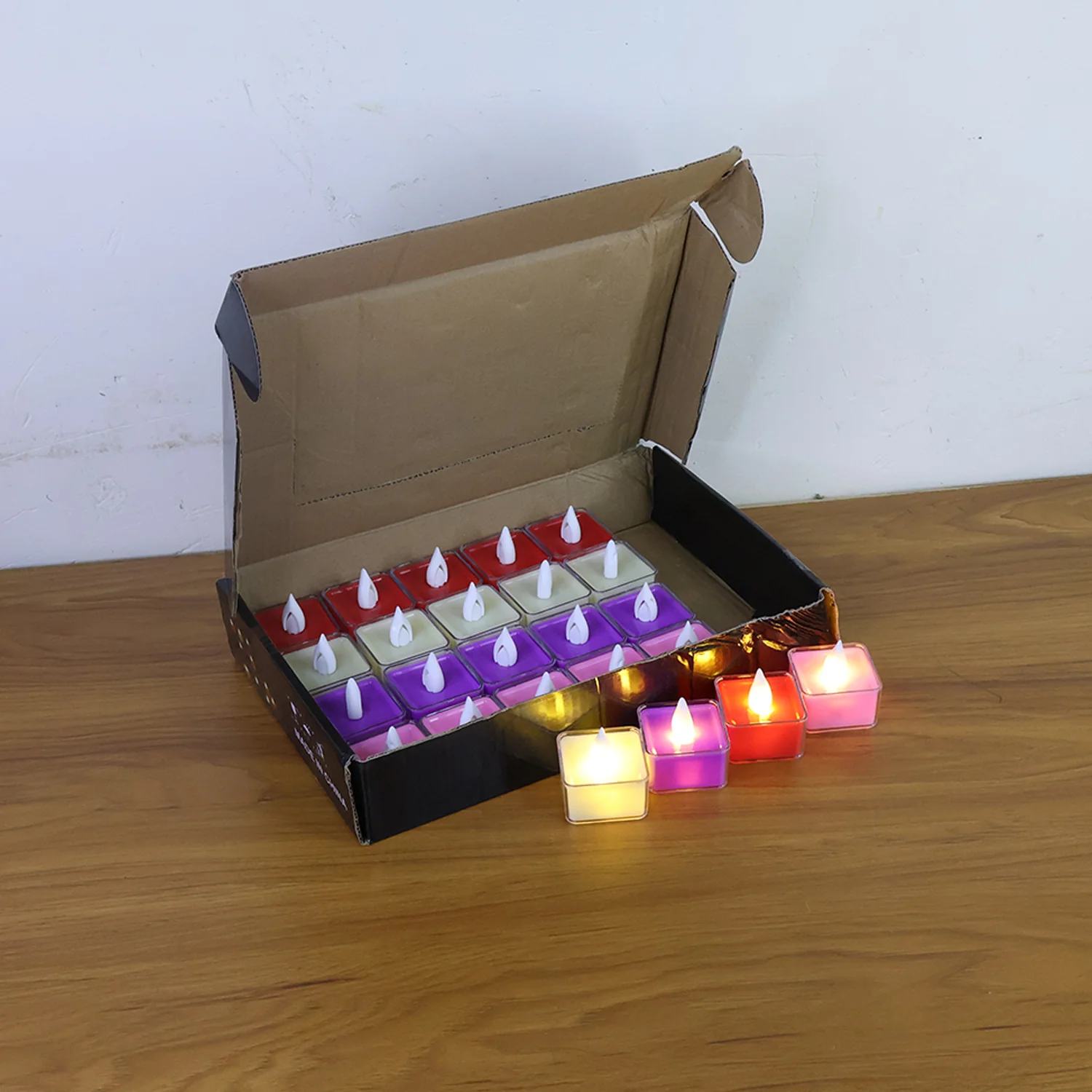 Set of 24 Multi-Color LED Tealight Candles - Image 9