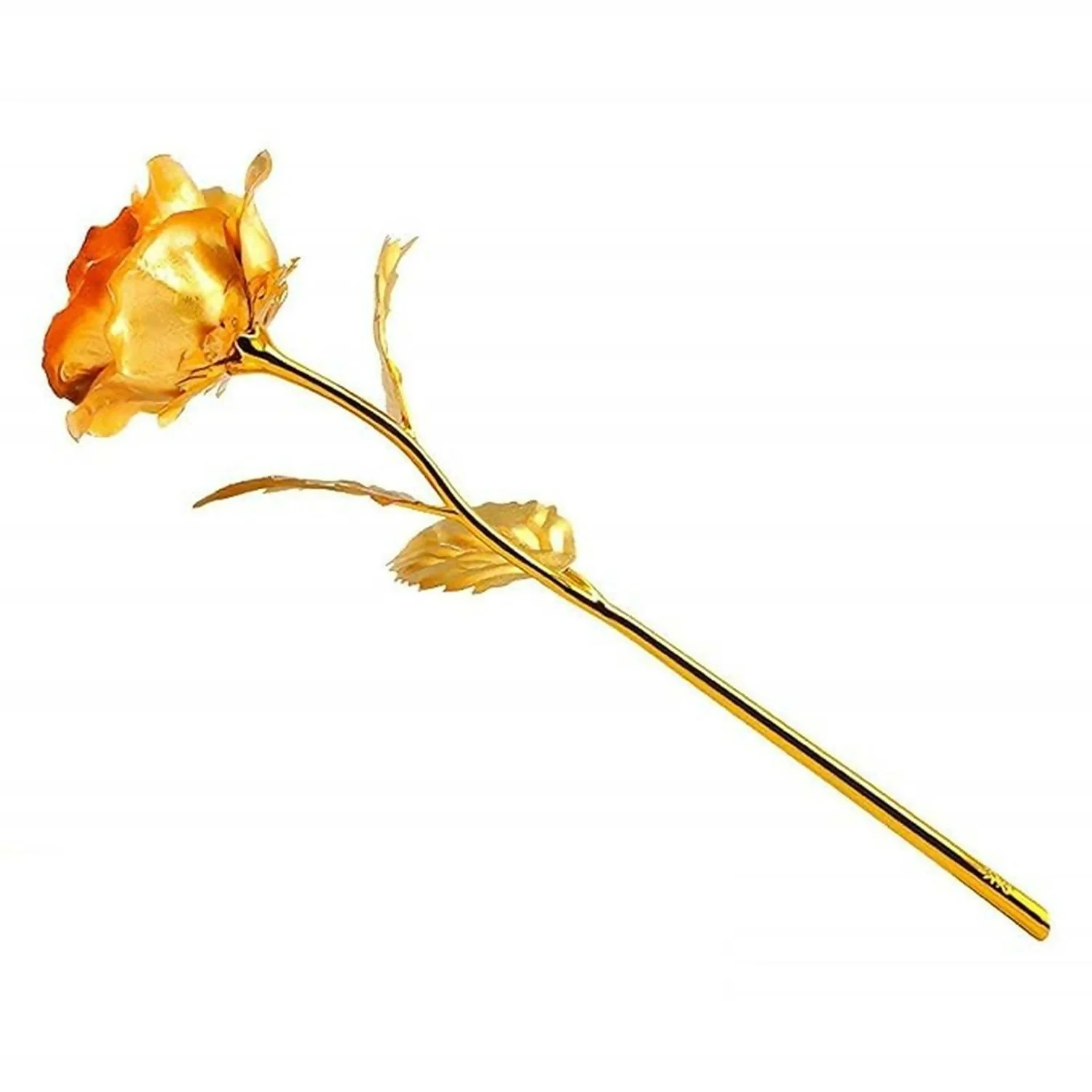 Set of 3 Artificial Golden Roses | 24K Gold Foil Roses for Decoration, Romantic Gift for Valentine’s Day, Anniversary, Birthday, Home Decor | Elegant Forever Rose Gift for Wife, Girlfriend, Mother - Image 2