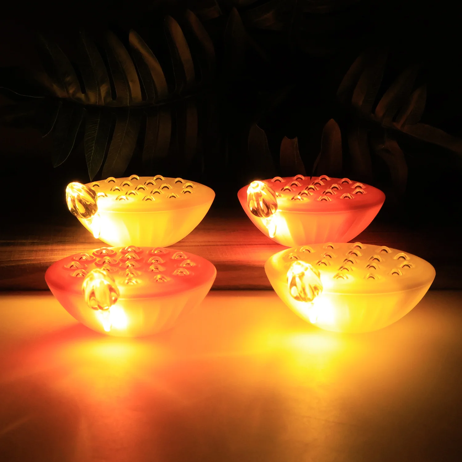 Set of 4 Lotus Canopy LED Decorative Lamps - Image 3