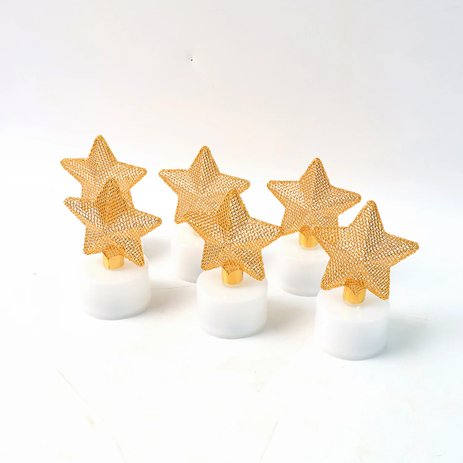Set of 6 Decorative LED Star Candles - Image 5