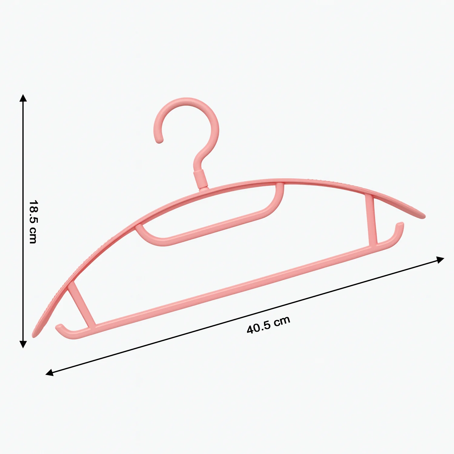 Ganesh Set of 6 Durable Plastic Cloth Hangers - Image 6