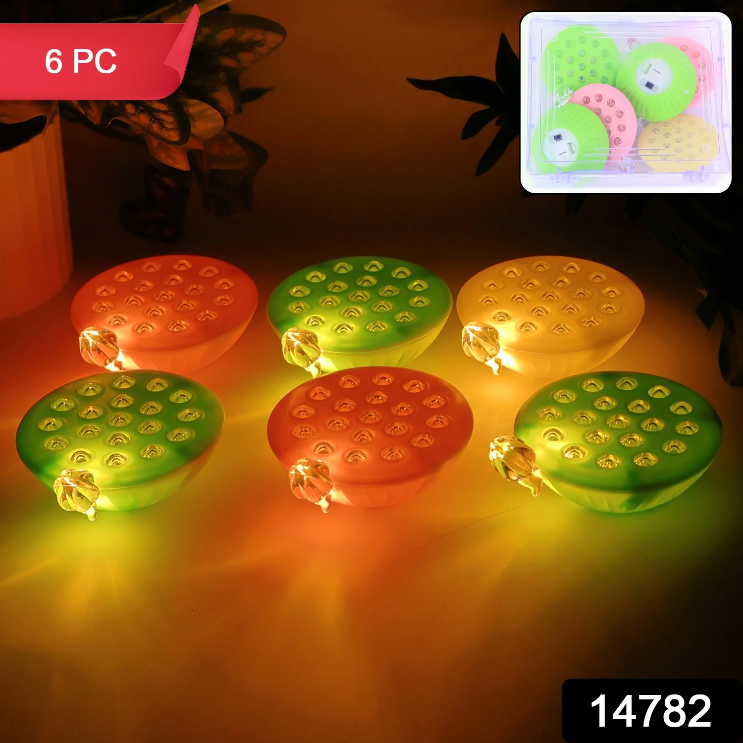 Set of 6 Lotus Canopy LED Decorative Lamps - Image 2
