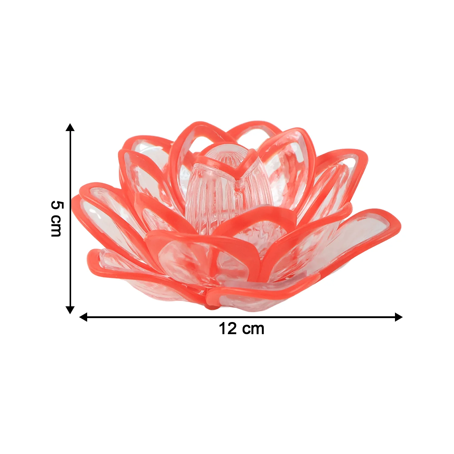 Set of 6 Lotus Shaped LED Flameless Decorative Candles - Image 8