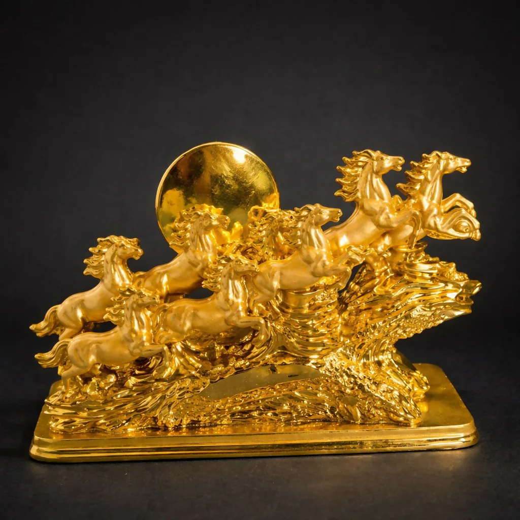 Seven Running Horses Decorative Showpiece for Home and Office Décor - Image 3