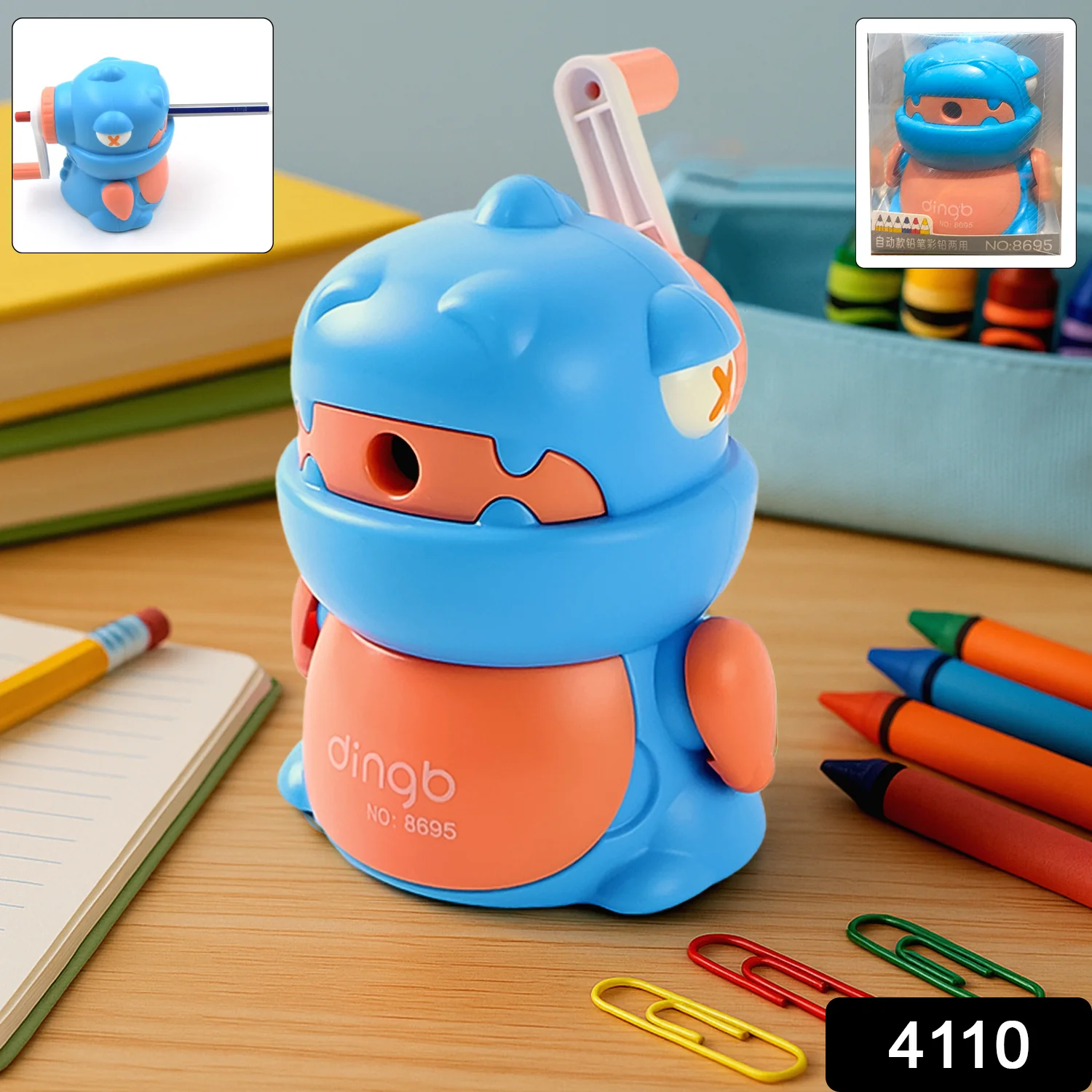 Sharpener for Pencil with Removable Tray Hardiness Steel Cutter, Kids Teddy Shaped Pencil Sharpener Machine, Birthday Return Gift Stationary Gifts - Image 2