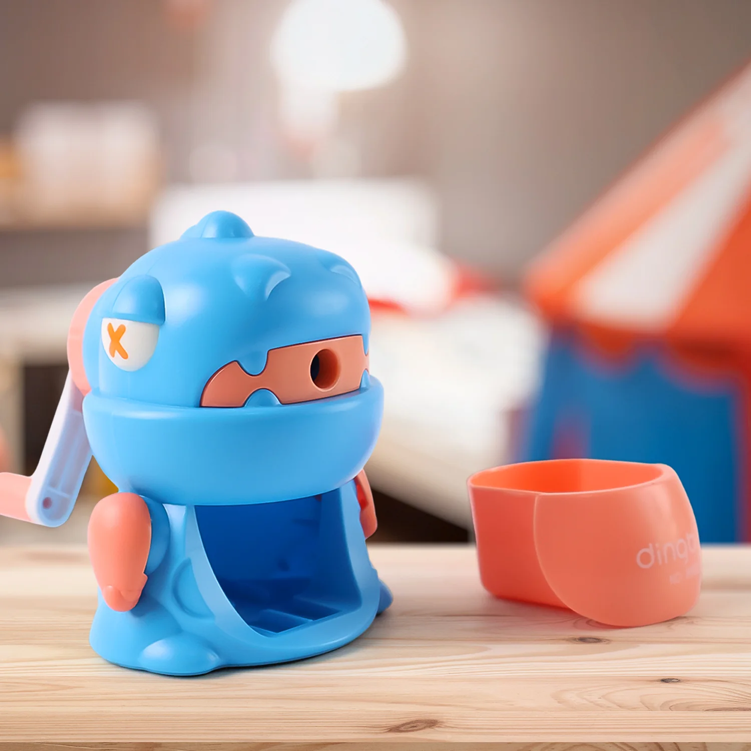 Sharpener for Pencil with Removable Tray Hardiness Steel Cutter, Kids Teddy Shaped Pencil Sharpener Machine, Birthday Return Gift Stationary Gifts - Image 4