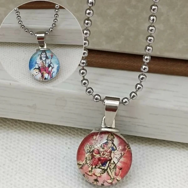 Shiv And Devi Durga Shakti Maa Chain Pendant - Image 4