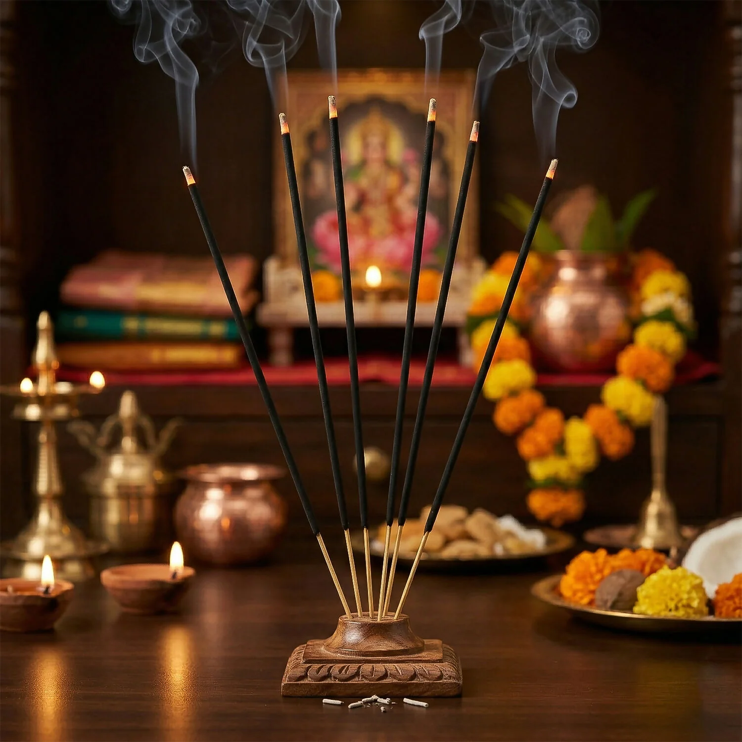 Shiv Ganga & Guru Deva Premium Agarbatti Jumbo Family Pack (2 Packs of 700gm) - Image 2