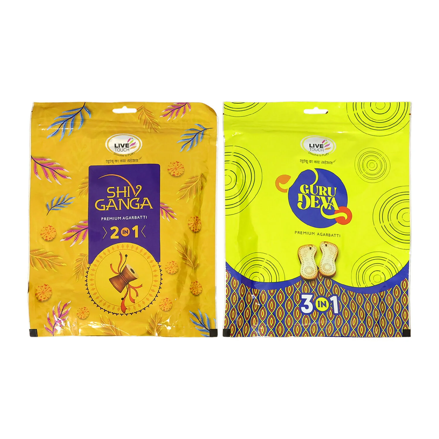 Shiv Ganga & Guru Deva Premium Agarbatti Jumbo Family Pack (2 Packs of 700gm) - Image 5
