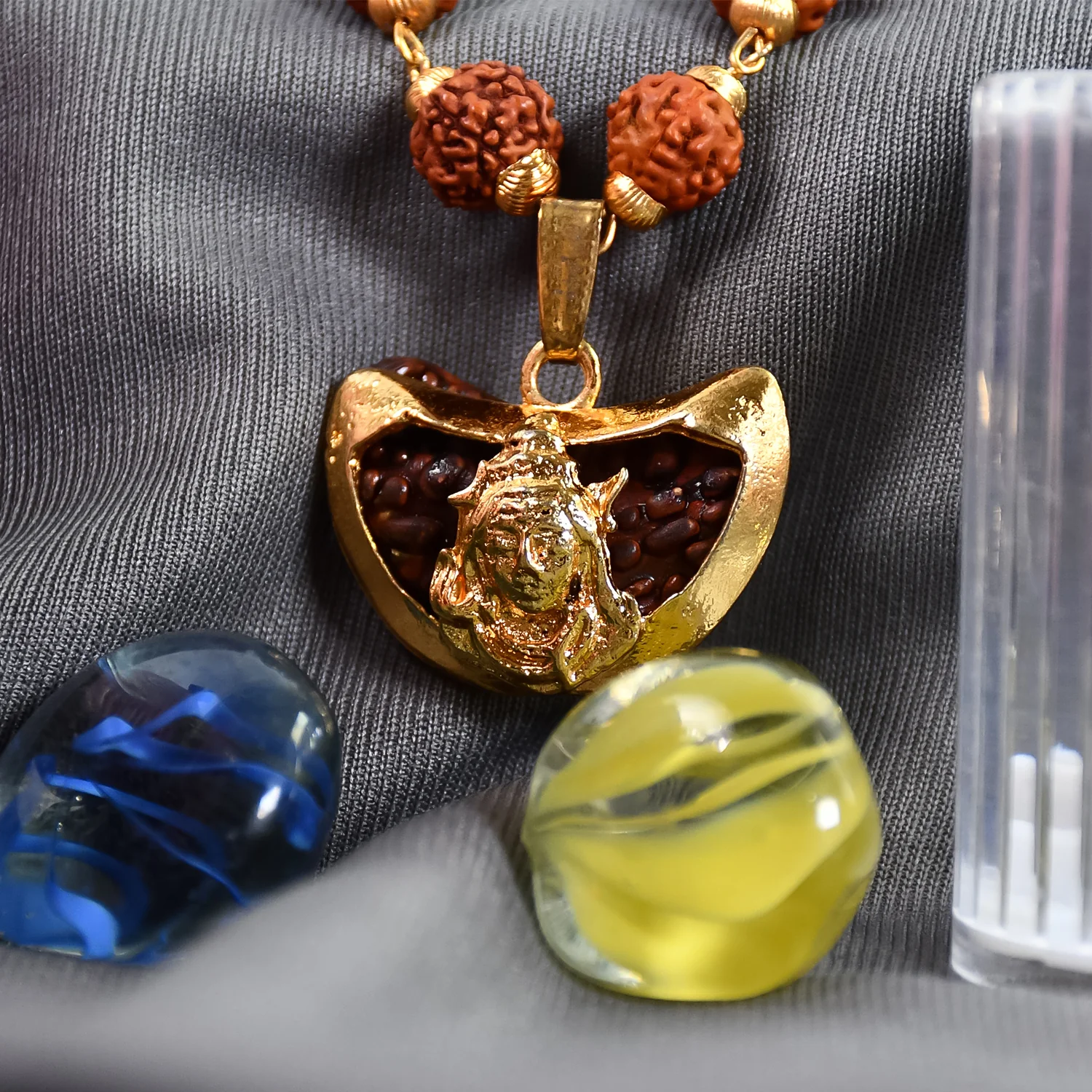 Shiv Pendant with Rudraksha: Divine Protection and Blessings - Image 4