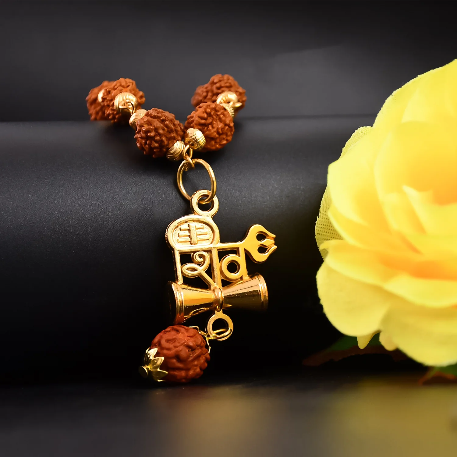 Shiv Pendant with Rudraksha Mala: Divine Energy and Spiritual Strength - Image 2