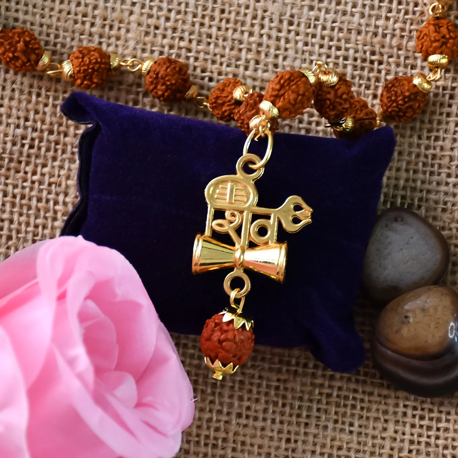 Shiv Pendant with Rudraksha Mala: Divine Energy and Spiritual Strength - Image 3
