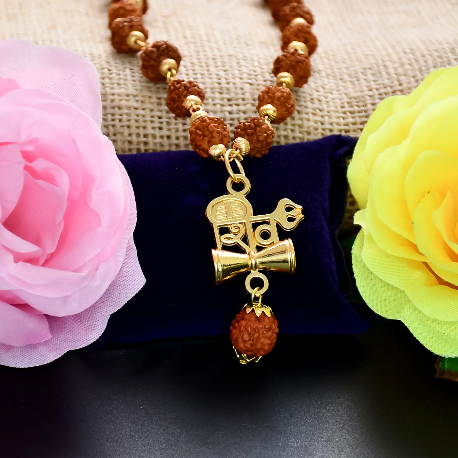 Shiv Pendant with Rudraksha Mala: Divine Energy and Spiritual Strength - Image 4