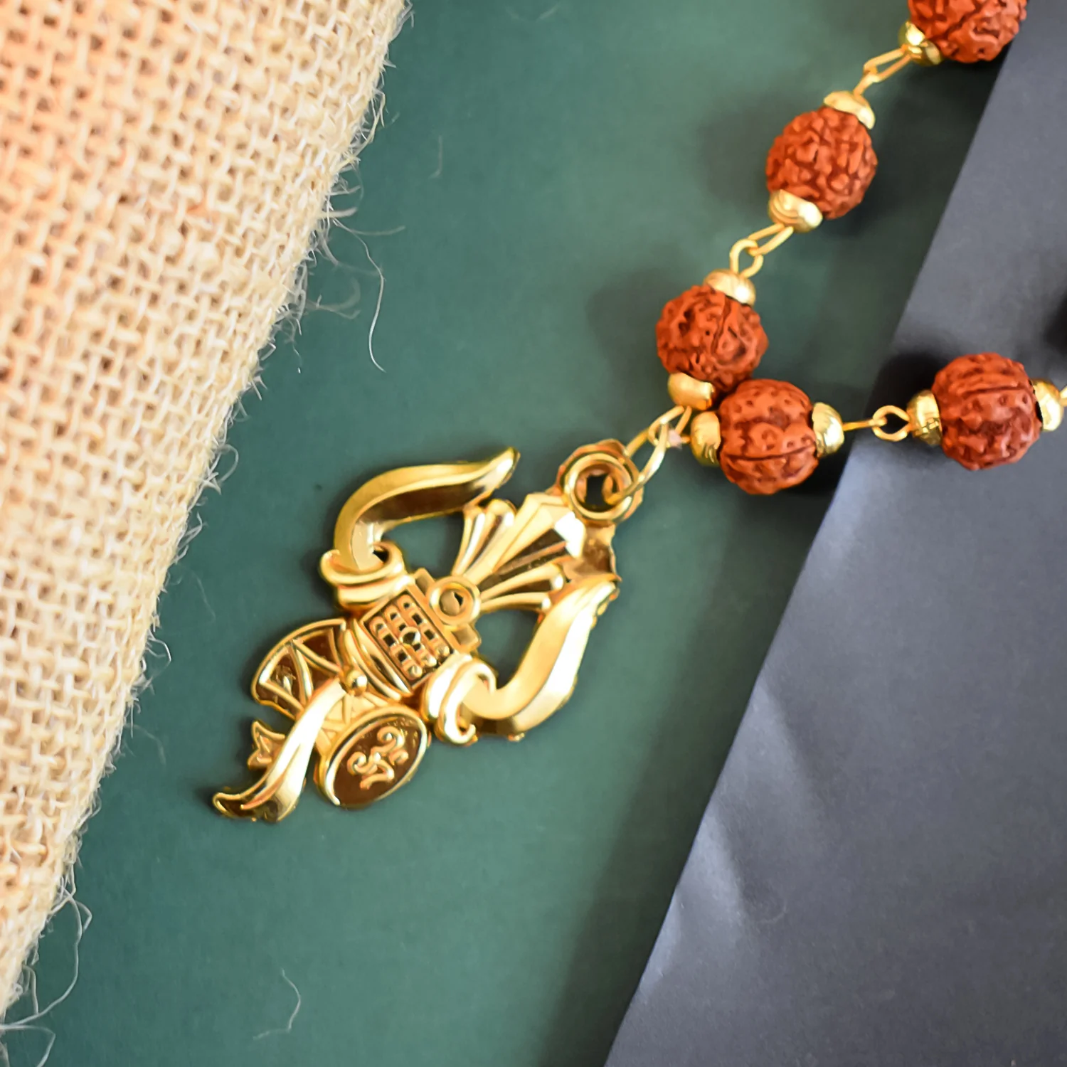 Shiv Pendant with Trishul and Rudraksha: Divine Power and Protection - Image 3