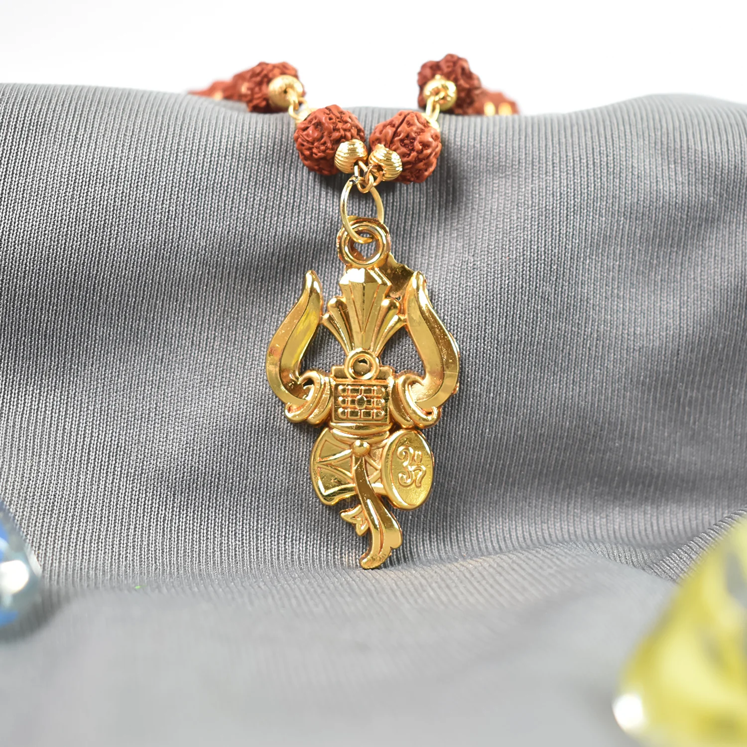 Shiv Pendant with Trishul and Rudraksha: Divine Power and Protection - Image 4