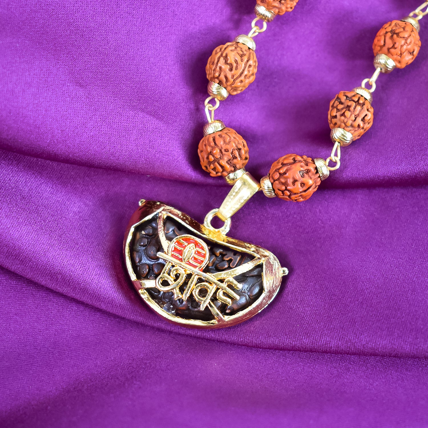 Shiva Pendant with Rudraksha Mala: Divine Protection and Spiritual Awakening - Image 4