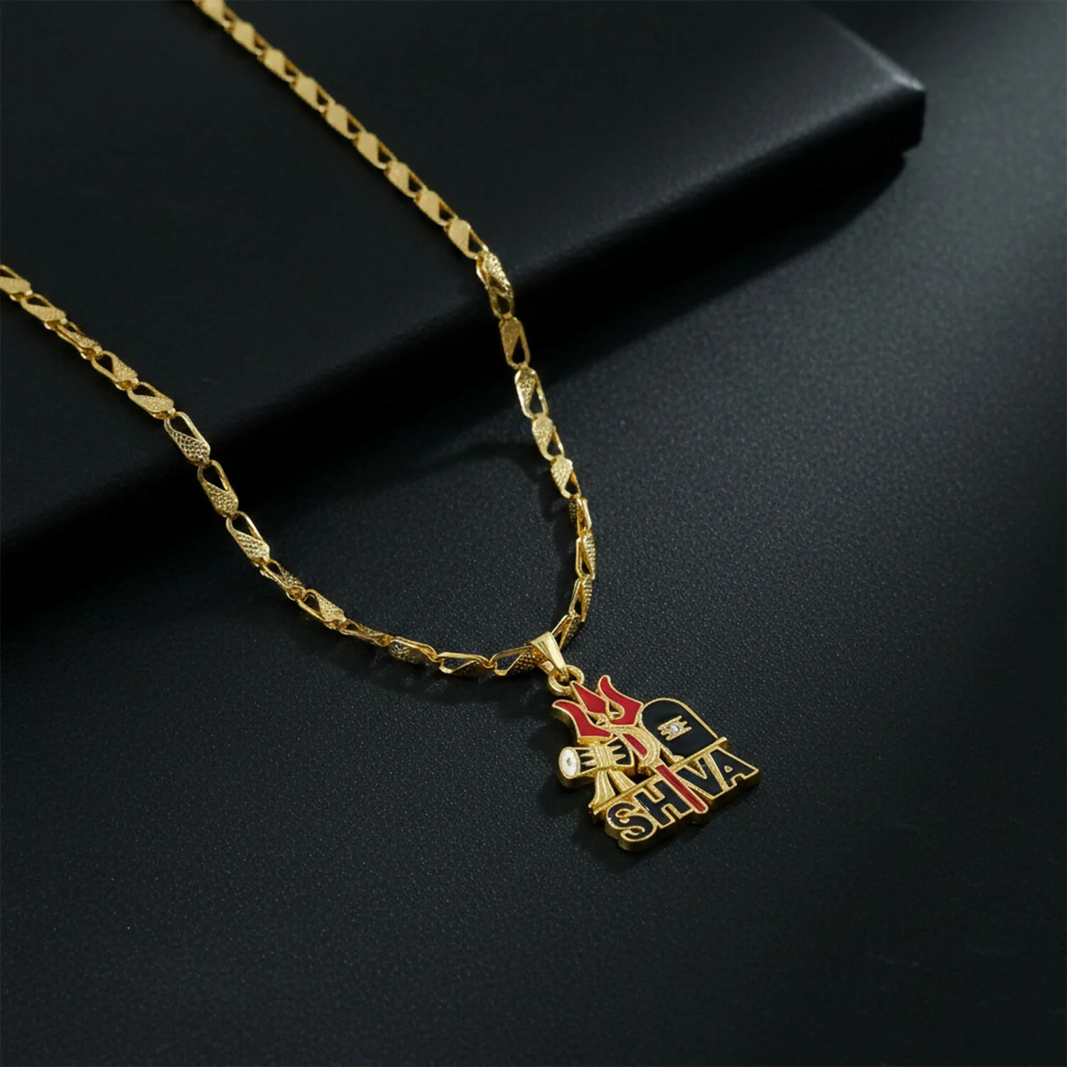 Shiva Trishul Pendant with Designer Chain - Image 3