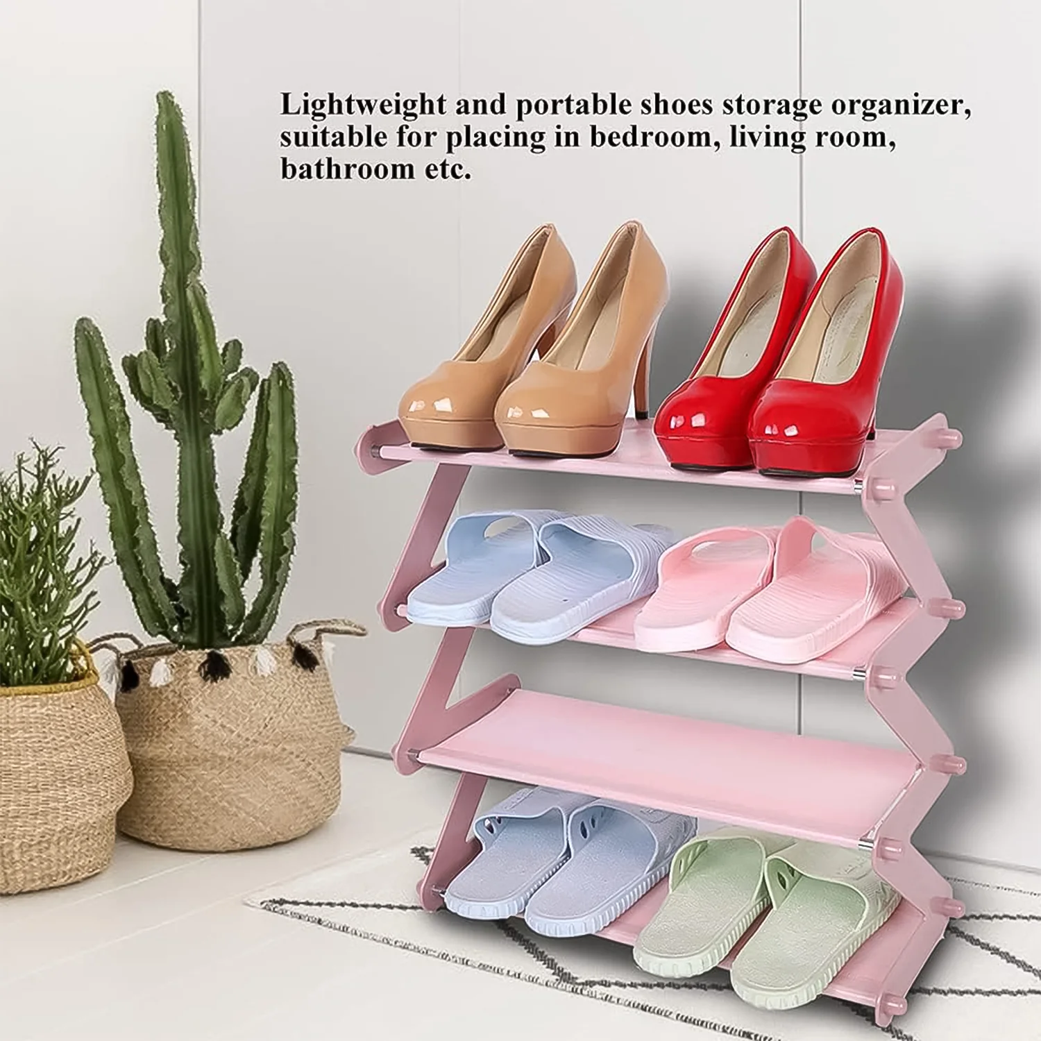 Shoe Rack Z-Shaped Four Layer (1 Pc / 4 Layer) - Image 4
