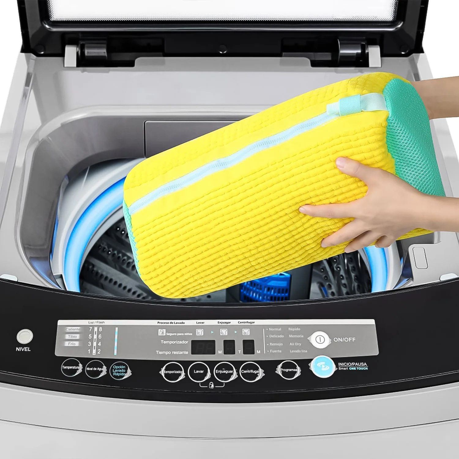 Shoe Washing Machine Bag with Microfiber Chenille Lining & Zipper (1 Pc) - Image 3