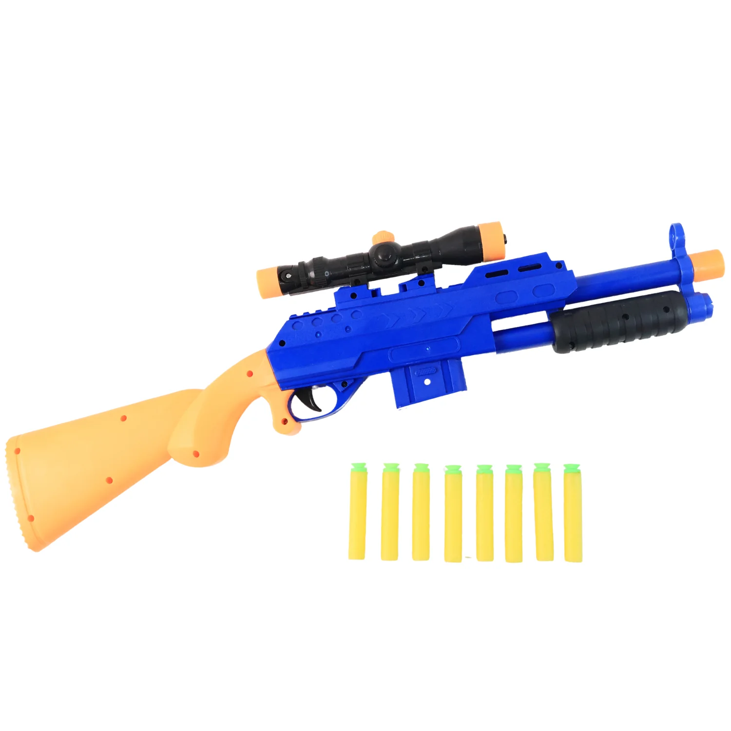 Shot Air Gun Toy with Scope and 8 Soft Foam Bullets Set - Image 5