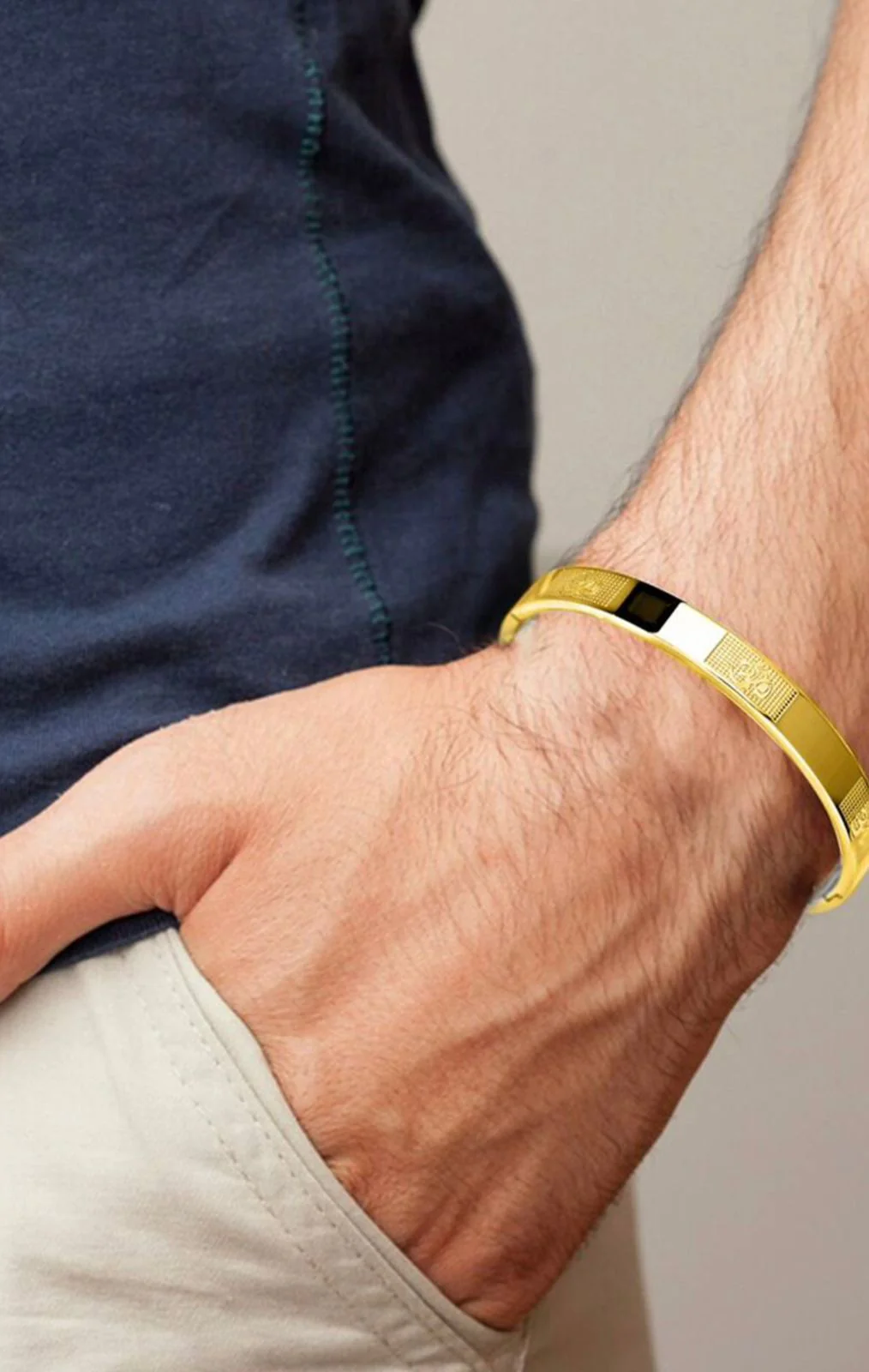 Shree Ram Kada for men Bracelets, Bracelet for Boys Gold,Kada - Image 5