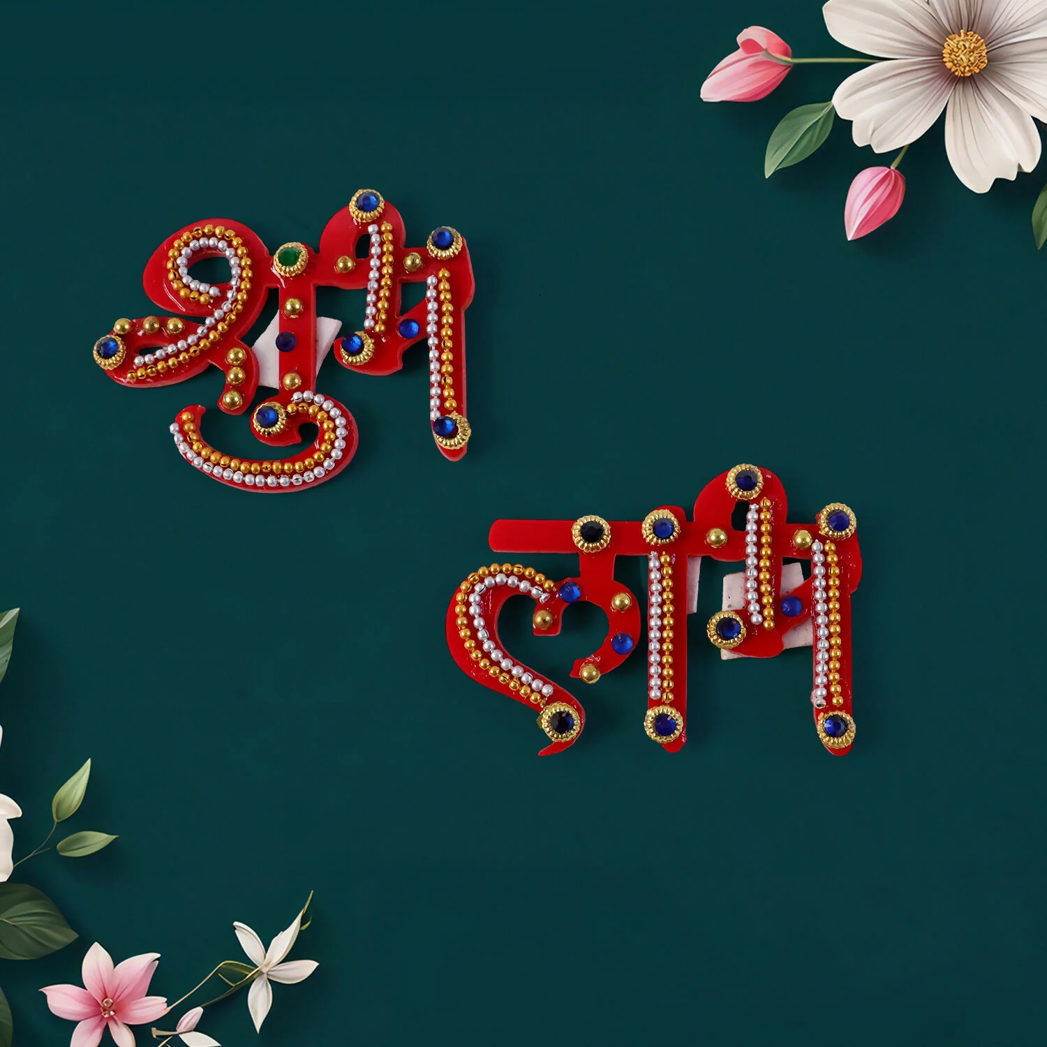Shubh Labh Door Hanging | Premium Acrylic with Ball Chain | Diwali Entrance Decoration - Image 2