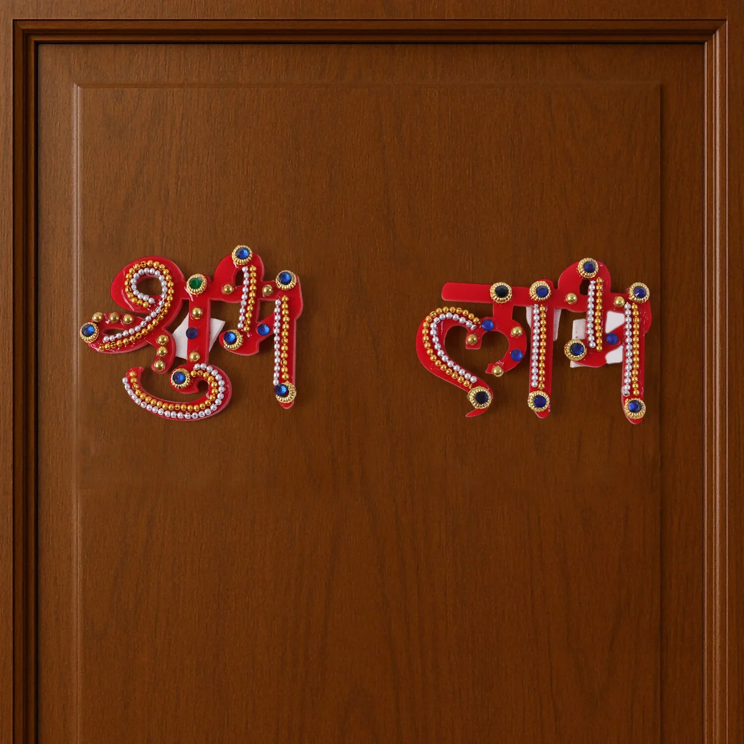 Shubh Labh Door Hanging | Premium Acrylic with Ball Chain | Diwali Entrance Decoration - Image 3