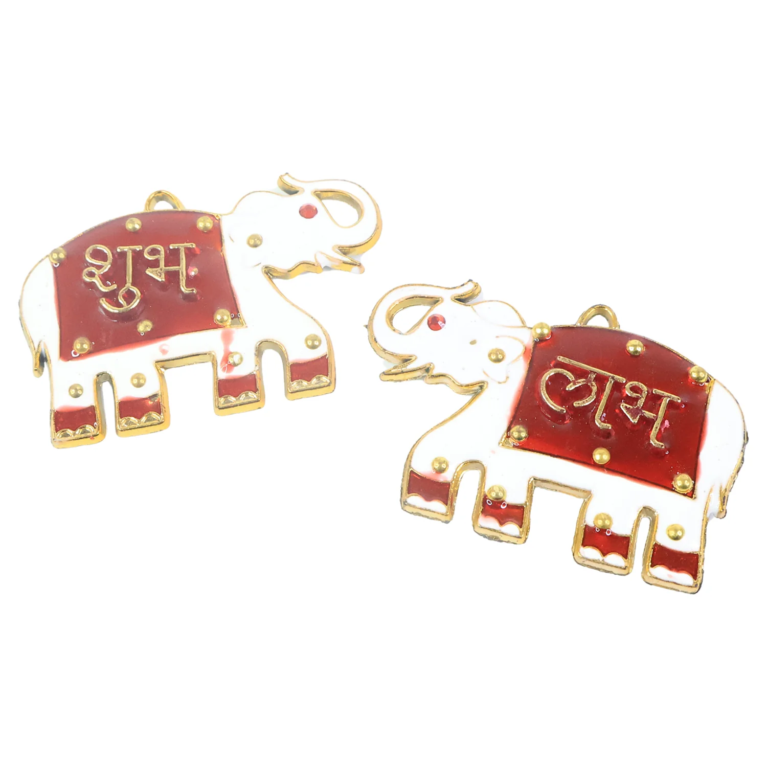 Shubh Labh Elephant Decorative Wall Hangings (2 Pc) - Image 5