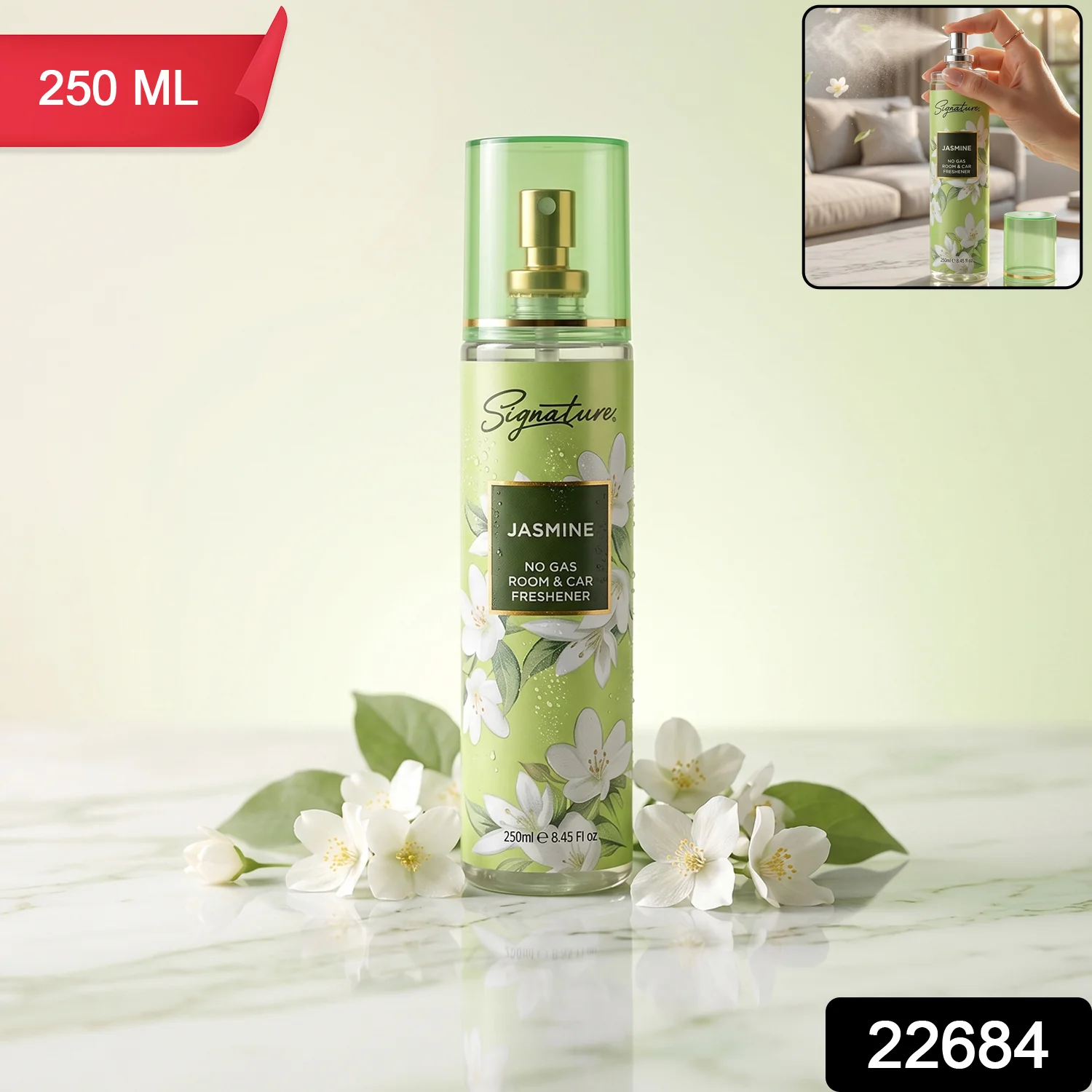 Signature Jasmine Room & Car Freshener Spray 250 ML - Image 2