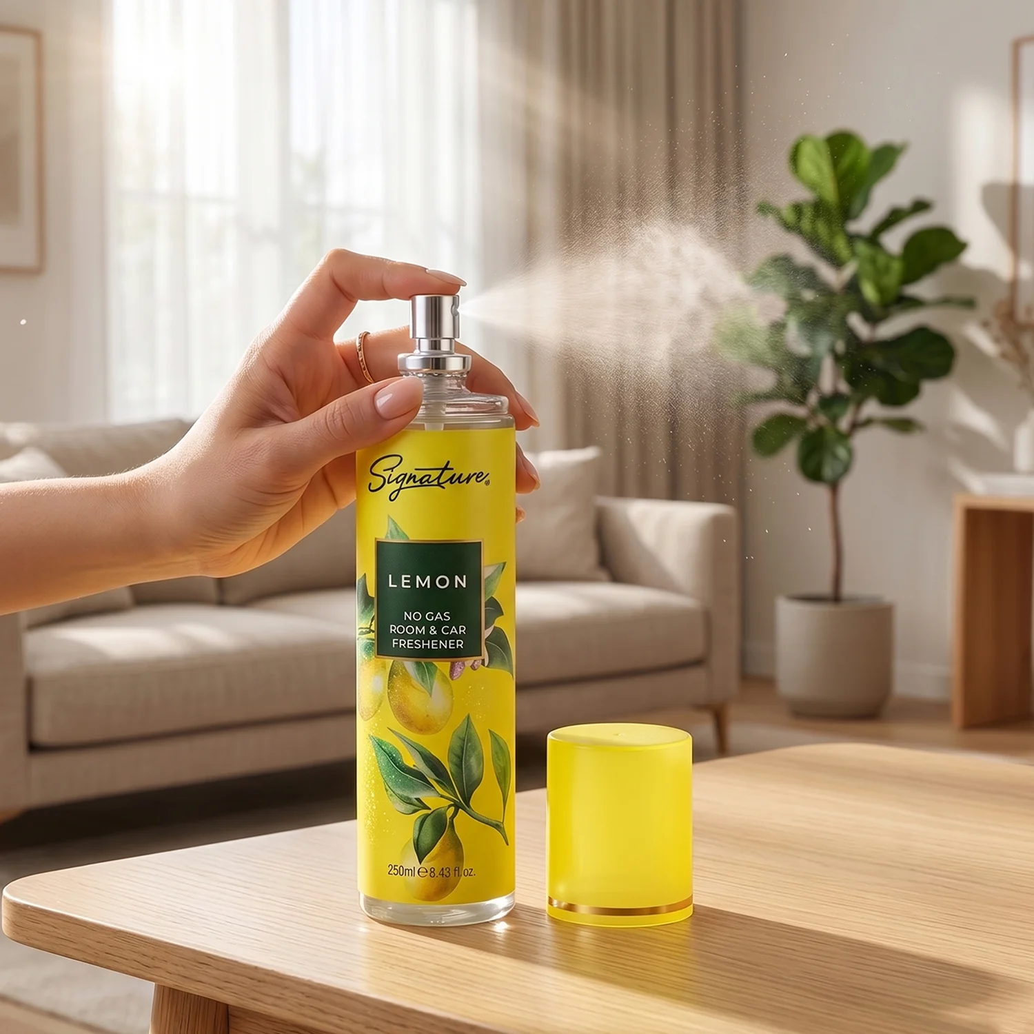 Signature Lemon Room & Car Freshener Spray 250 ML - Image 4