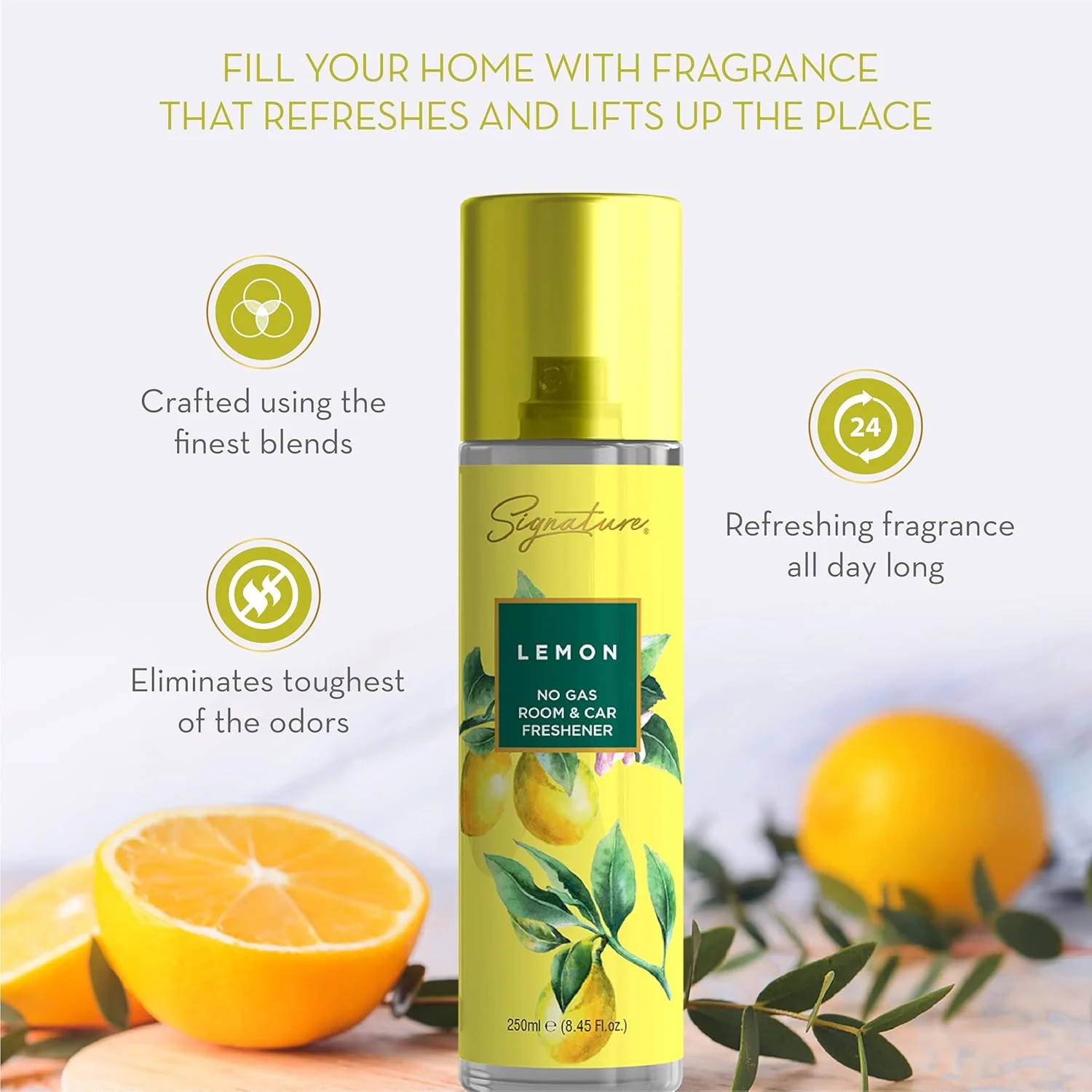 Signature Lemon Room & Car Freshener Spray 250 ML - Image 8