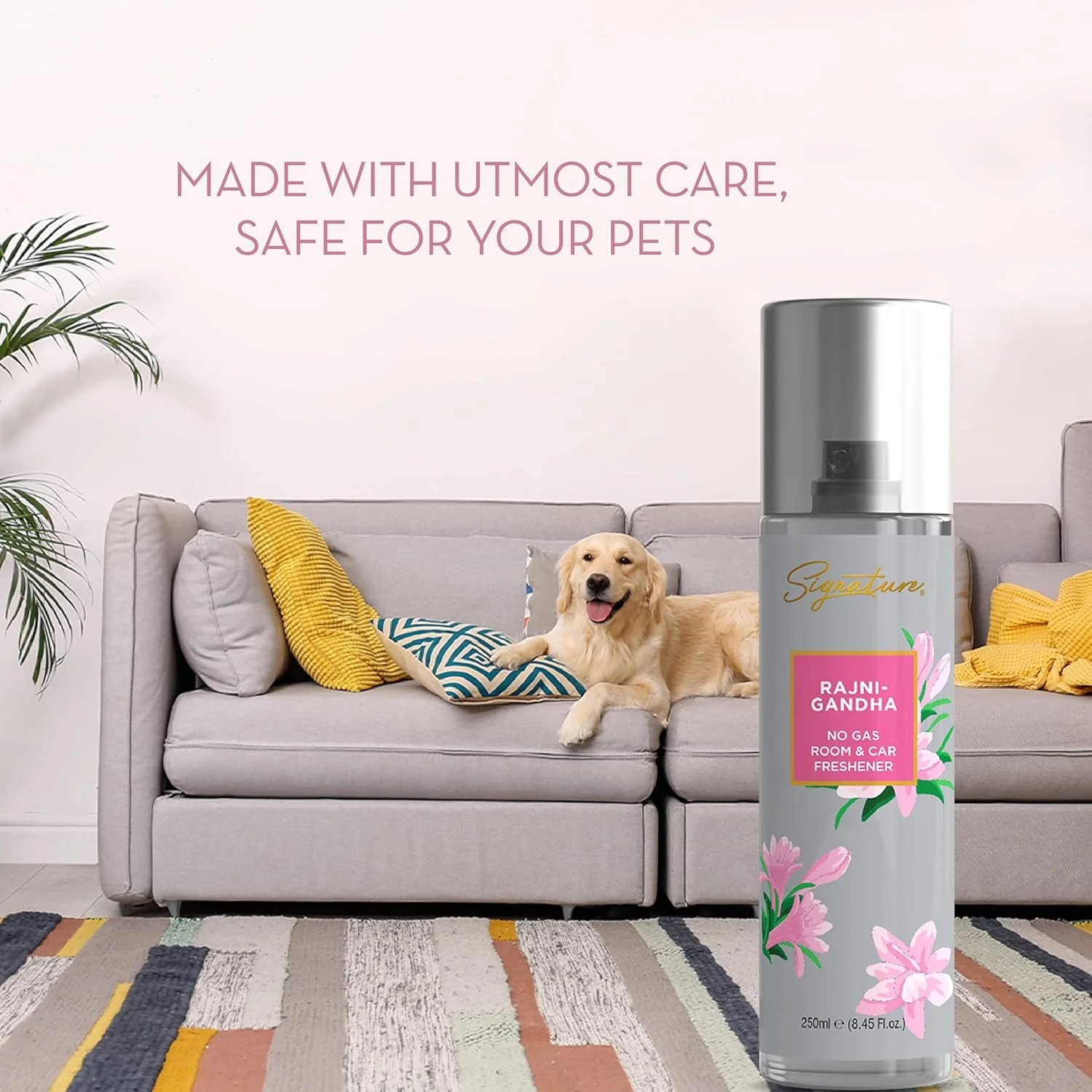 Signature Rajnigandha Room &amp; Car Freshener Spray 250 ML - Image 7