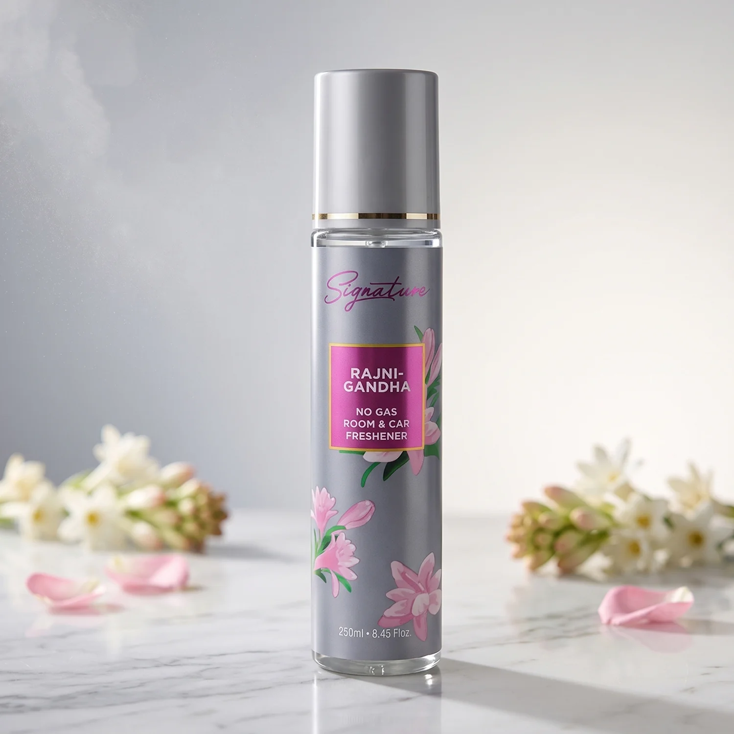 Signature Rajnigandha Room &amp; Car Freshener Spray 250 ML - Image 9