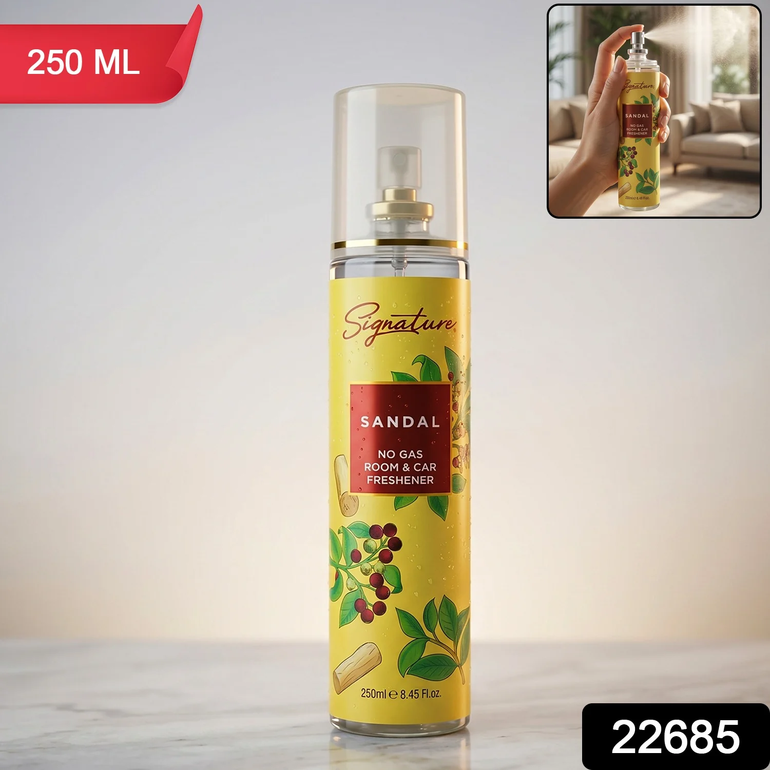 Signature Sandal Room & Car Freshener Spray 250 ML - Image 2