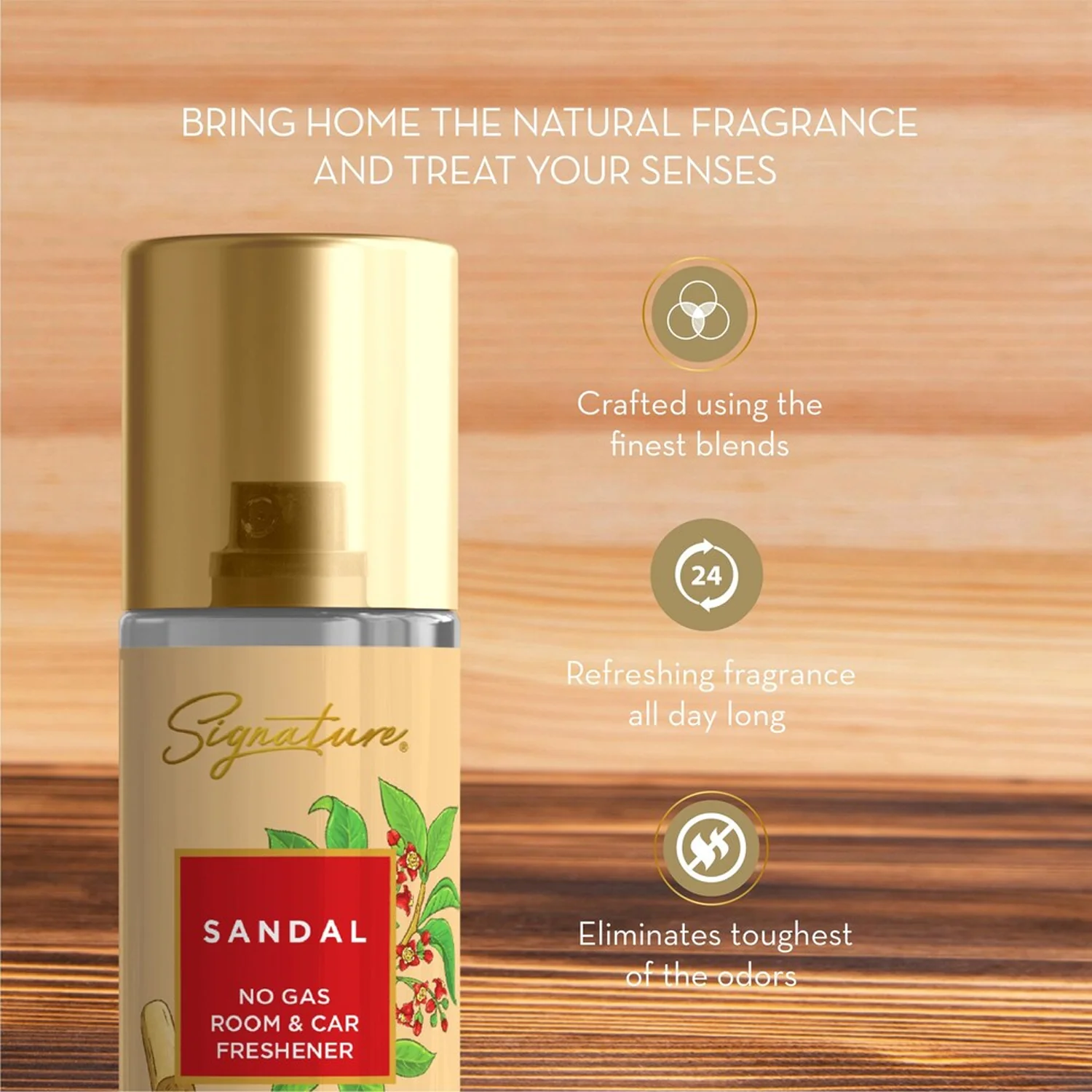 Signature Sandal Room & Car Freshener Spray 250 ML - Image 3