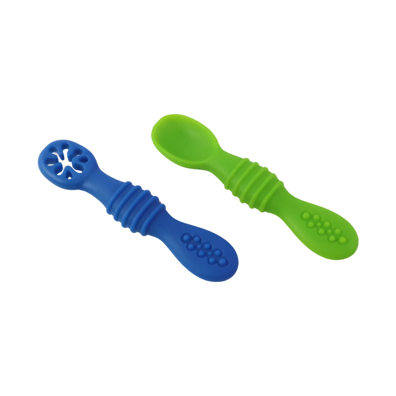 Silicone Baby Training Spoons (Set of 2) – Soft, Food-Grade, BPA-Free, for Infants 3+ - Image 5