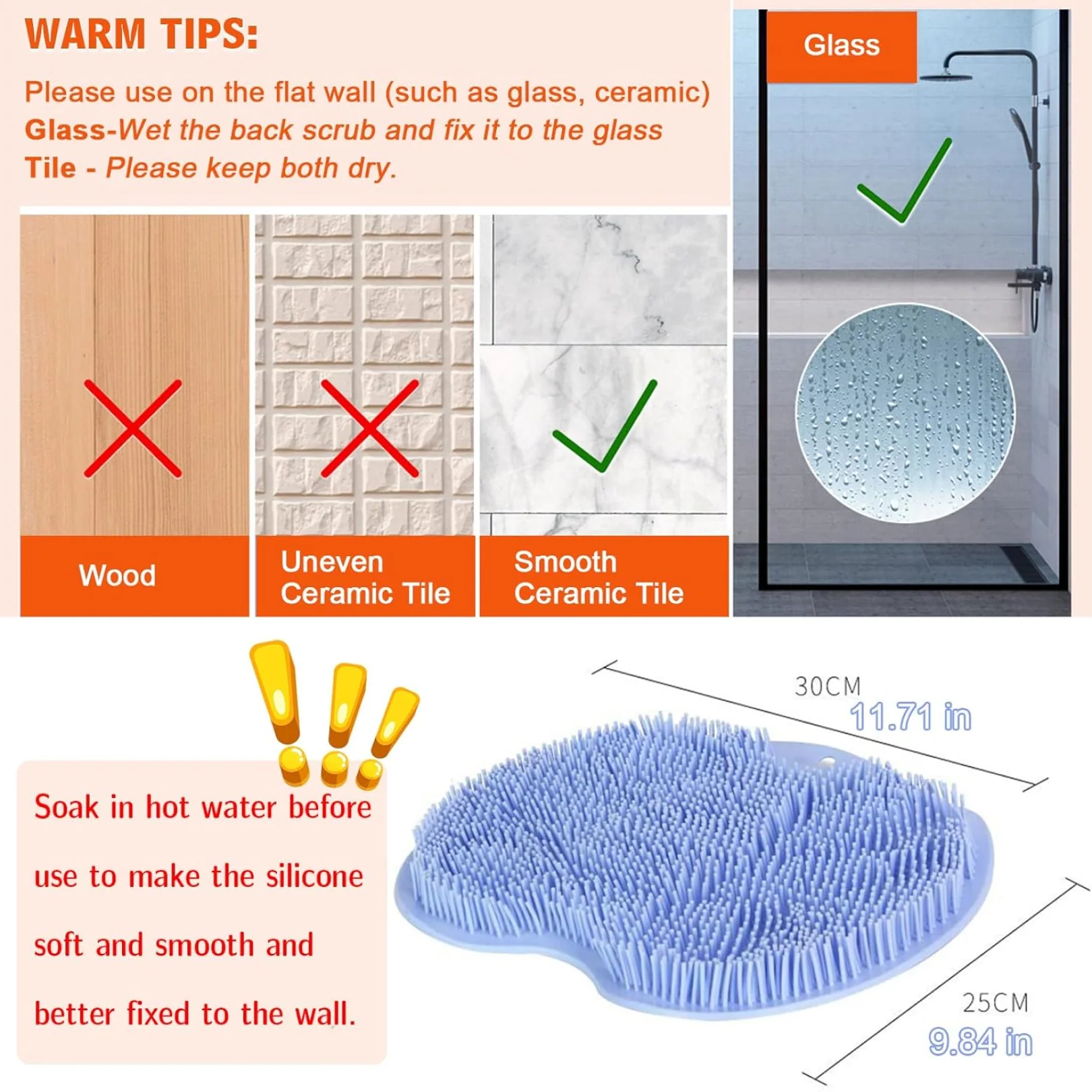 Silicone Bath Massage Cushion – Suction Cup Exfoliating Foot Scrubber & Mat - Image 5