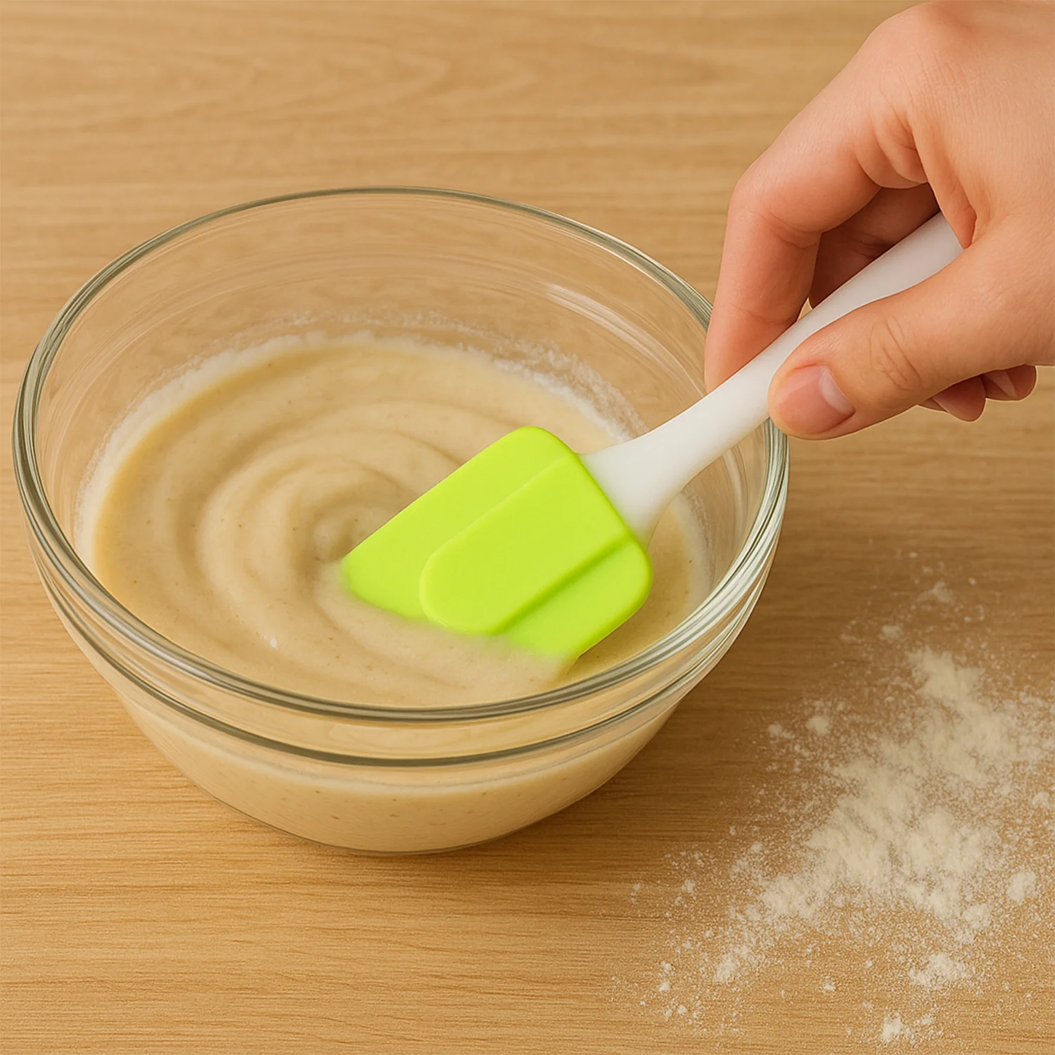 Silicone Cooking Spatula for Baking (1 Pc / 18 Cm / Mix Color) - Image 3