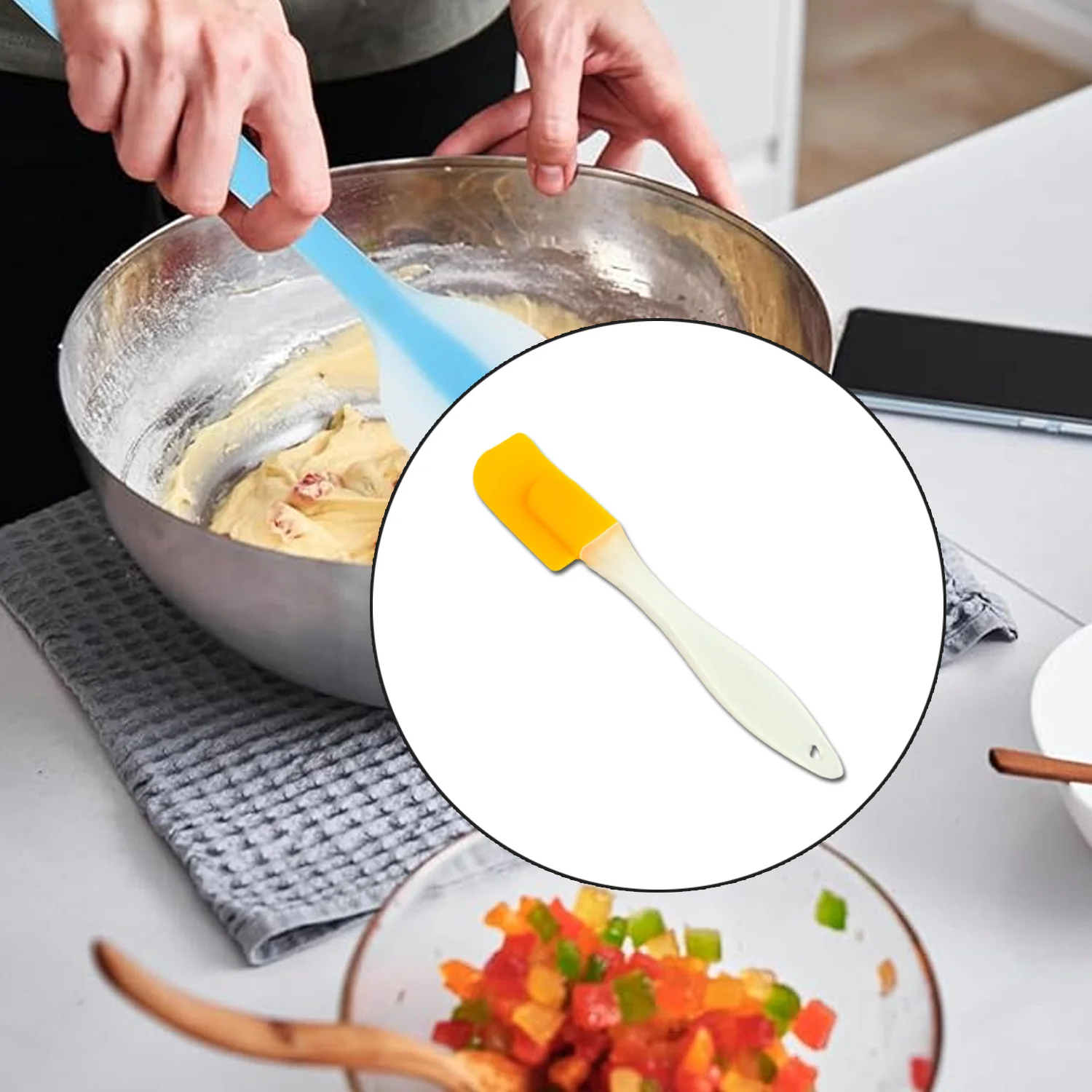 Silicone Cooking Spatula for Baking (1 Pc / 18 Cm) - Image 3