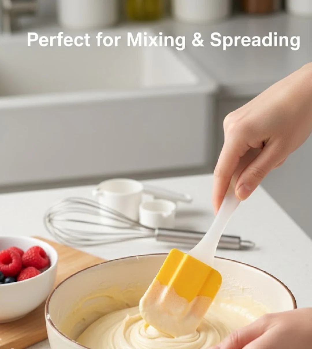 Silicone Cooking Spatula for Baking (1 Pc / 18 Cm) - Image 3
