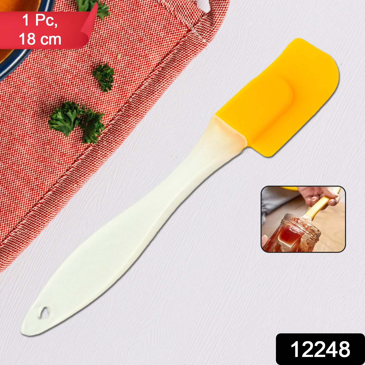 Silicone Cooking Spatula for Baking (1 Pc / 18 Cm) - Image 8