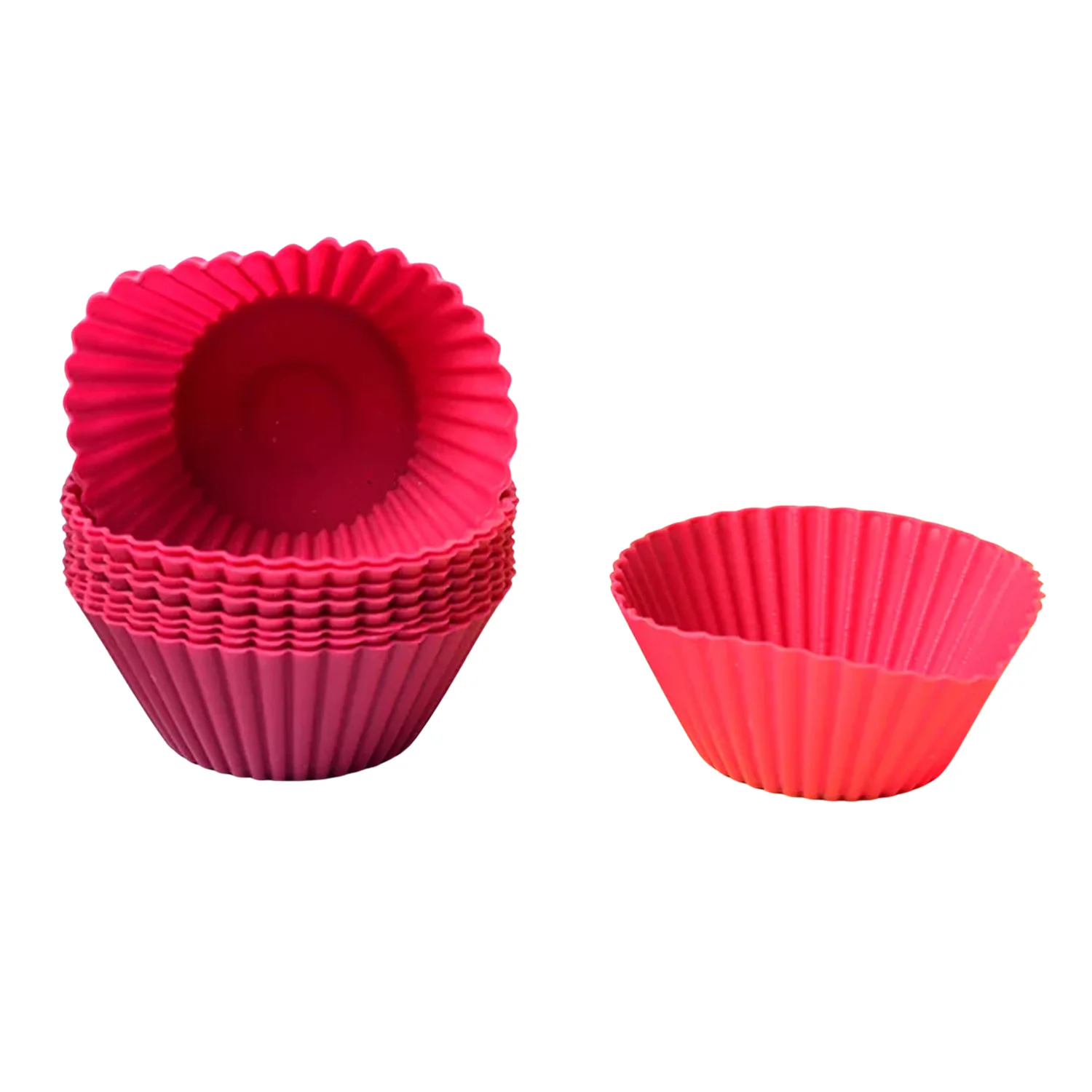 Silicone Cup Cake Mould (10 Pcs Set) - Image 7