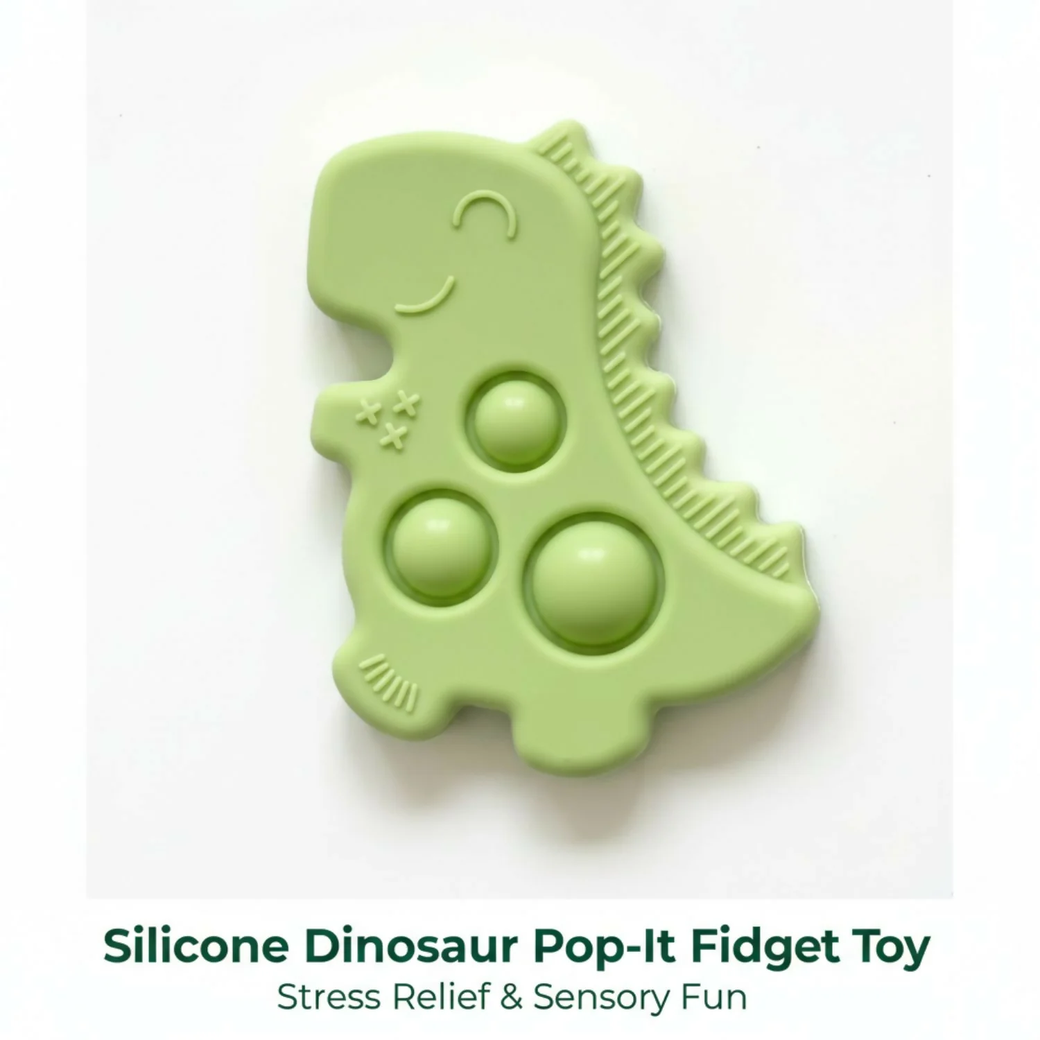 Silicone Dinosaur Pop-it Baby Teether - Image 4