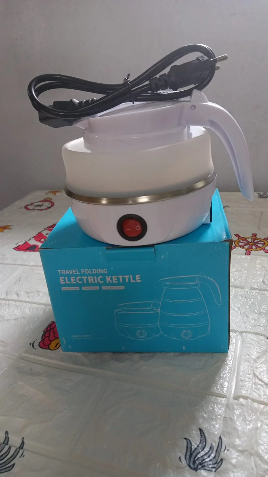 Silicone Foldable Collapsible Electric Water Kettle Camping Boiler - Image 11