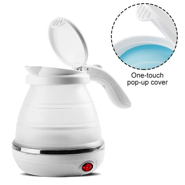 Silicone Foldable Collapsible Electric Water Kettle Camping Boiler - Image 6