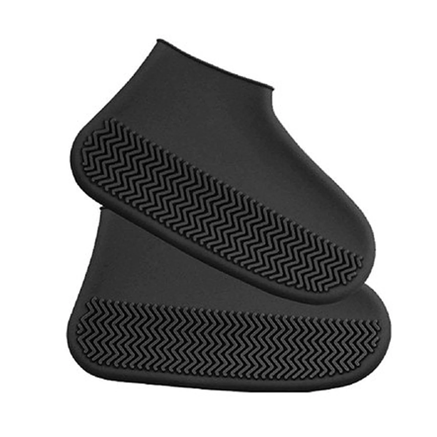 Non-Slip Silicone Rain Anti skid Waterproof Fordable Boot Shoe Cover ( Large ) - Image 4